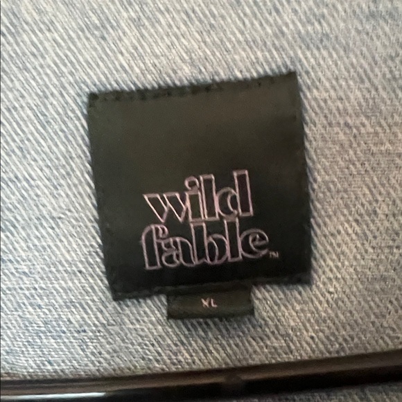 Graphic Denim Jacket with Smiley Faces - Picture 2 of 3